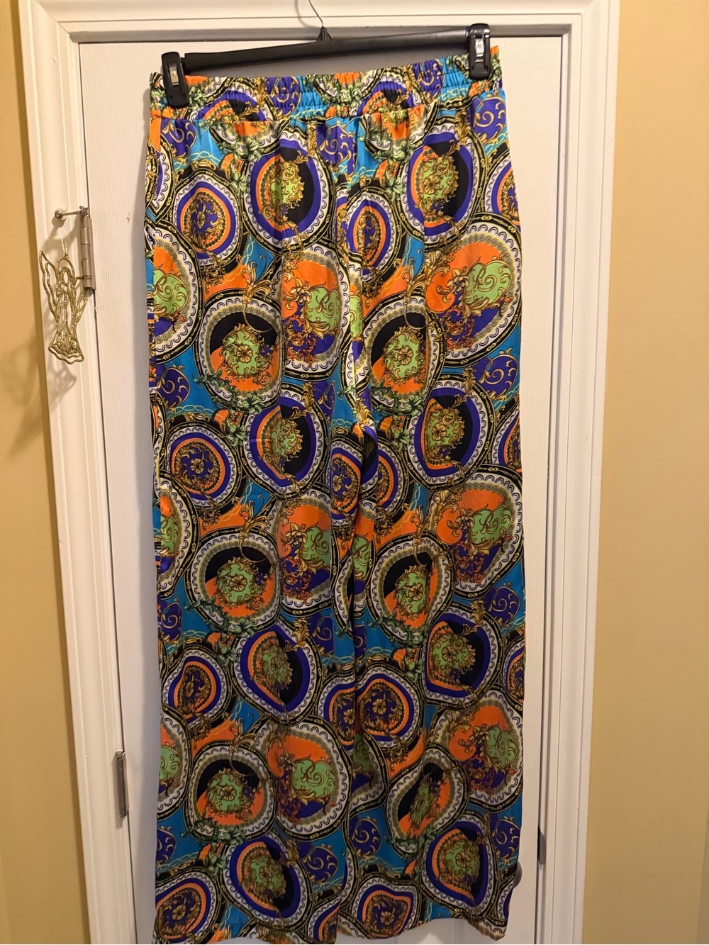 Pants set Colorful Paisley Two-Piece Set - Vibrant Blue & Orange - Picture 10 of 16